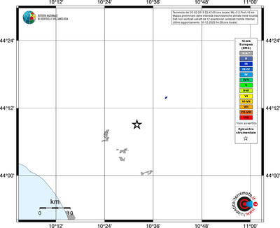 Mappa EMS - territori località