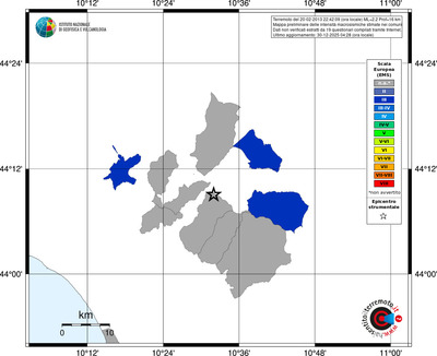 Mappa EMS - territori comuni