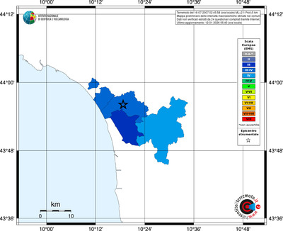 Mappa EMS - territori comuni