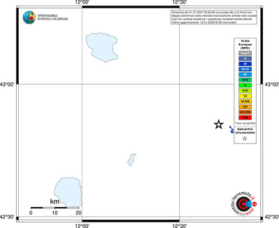 Mappa EMS - territori località