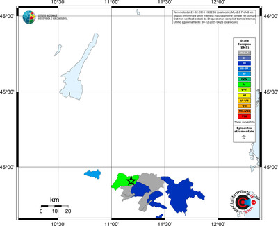 Mappa EMS - territori comuni
