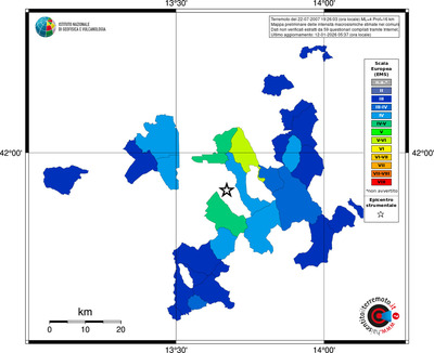 Mappa EMS - territori comuni