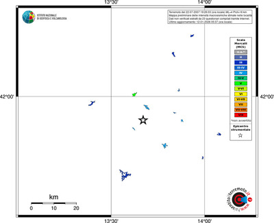 Mappa MCS - territori località