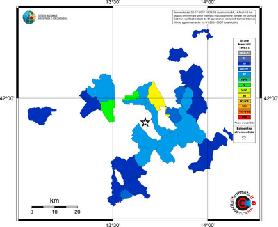 Mappa MCS - territori comuni