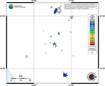 Mappa EMS - territori località