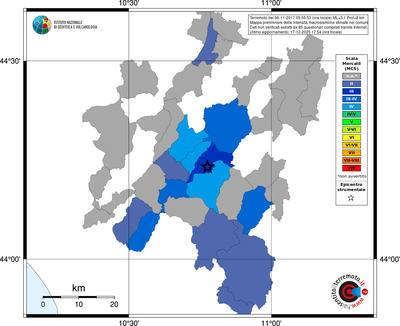 Mappa MCS - territori comuni