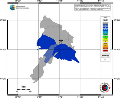 Mappa MCS - territori comuni