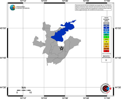 Mappa EMS - territori comuni