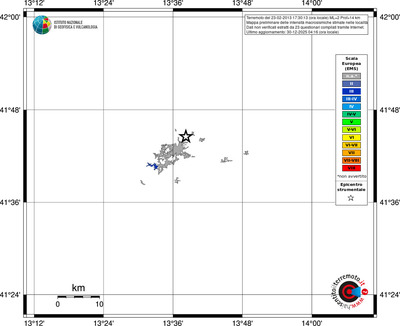 Mappa EMS - territori località