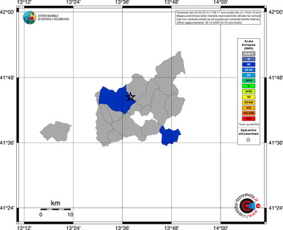 Mappa EMS - territori comuni