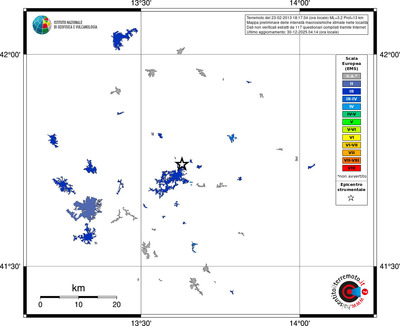 Mappa EMS - territori località