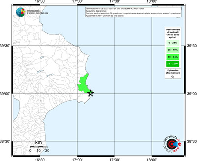Mappa territorio comunale con almeno 3 questionari