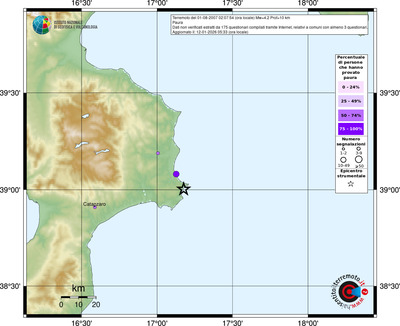 Mappa comuni con almeno 3 questionari