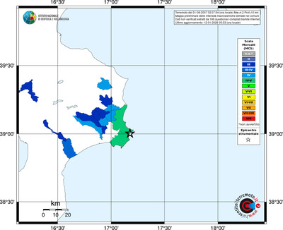 Mappa MCS - territori comuni