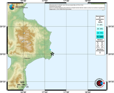 Mappa comuni con almeno 3 questionari