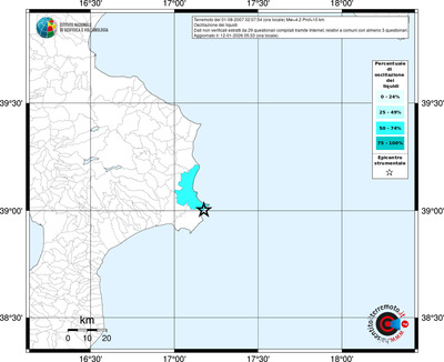 Mappa territorio comunale con almeno 3 questionari