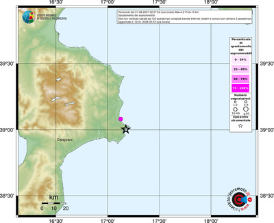 Mappa comuni con almeno 3 questionari