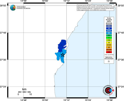 Mappa EMS - territori comuni