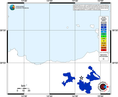 Mappa EMS - territori comuni