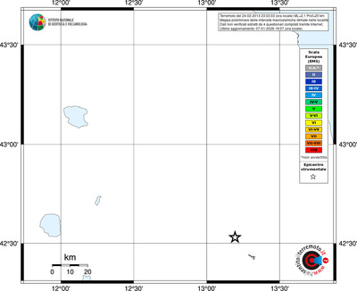 Mappa EMS - territori località