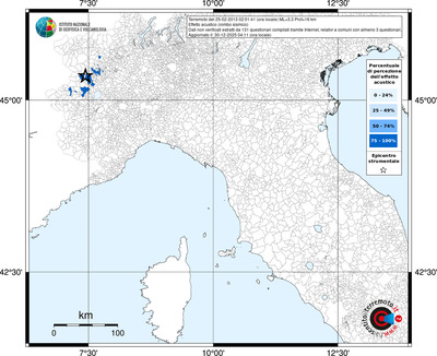 Mappa territorio comunale con almeno 3 questionari
