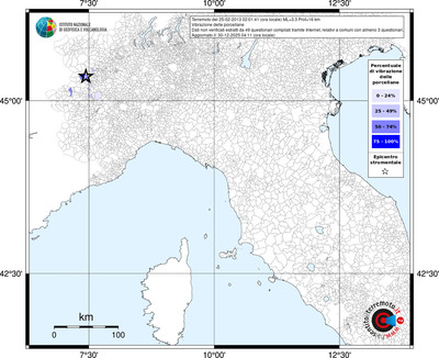 Mappa territorio comunale con almeno 3 questionari