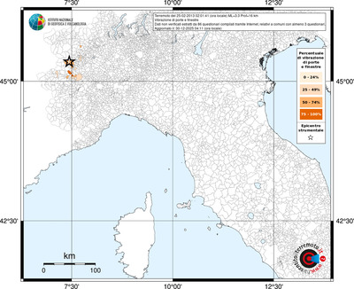 Mappa territorio comunale con almeno 3 questionari