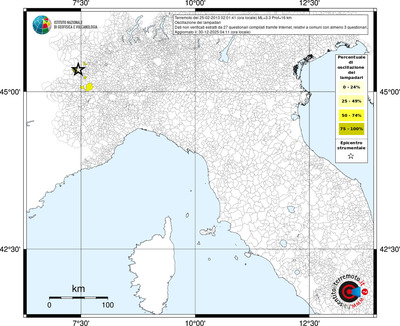 Mappa territorio comunale con almeno 3 questionari
