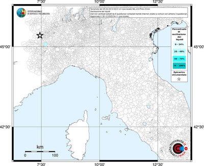 Mappa territorio comunale con almeno 3 questionari