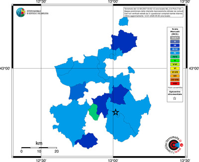 Mappa MCS - territori comuni