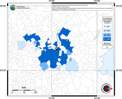 Mappa territorio comunale con almeno 3 questionari