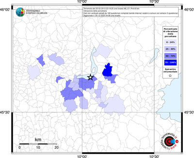 Mappa territorio comunale con almeno 3 questionari