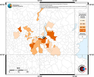 Mappa territorio comunale con almeno 3 questionari