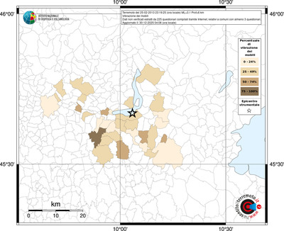 Mappa territorio comunale con almeno 3 questionari