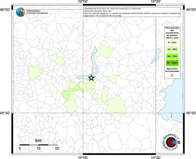 Mappa territorio comunale con almeno 3 questionari
