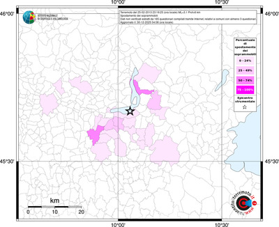Mappa territorio comunale con almeno 3 questionari