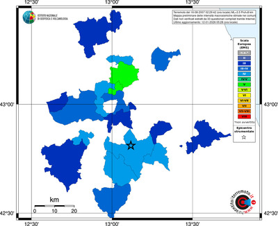 Mappa EMS - territori comuni