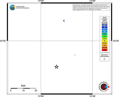 Mappa EMS - territori località