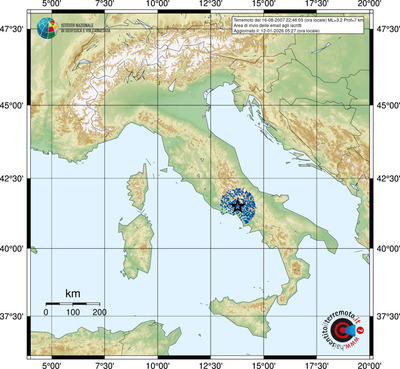 Area di invio delle email agli iscritti