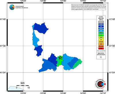 Mappa MCS - territori comuni