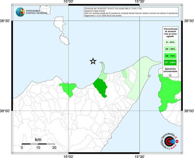 Mappa territorio comunale con almeno 3 questionari