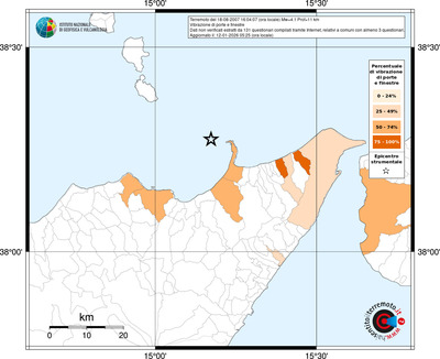 Mappa territorio comunale con almeno 3 questionari