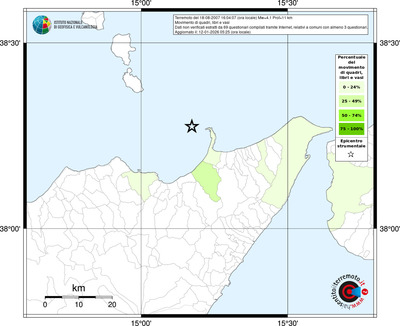 Mappa territorio comunale con almeno 3 questionari