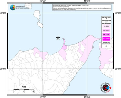 Mappa territorio comunale con almeno 3 questionari