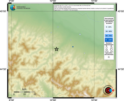 Mappa comuni con almeno 3 questionari