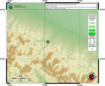 Mappa comuni con almeno 3 questionari