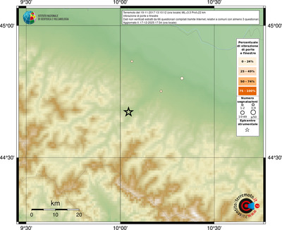 Mappa comuni con almeno 3 questionari