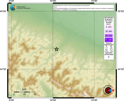 Mappa comuni con almeno 3 questionari