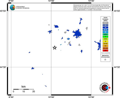 Mappa EMS - territori località