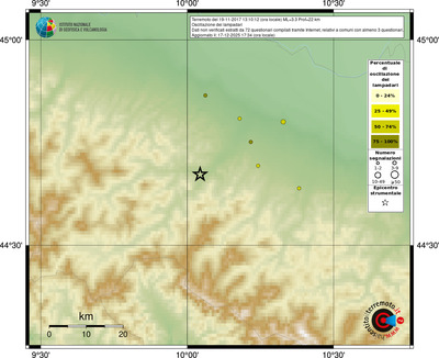 Mappa comuni con almeno 3 questionari
